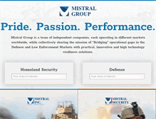 Tablet Screenshot of mistralgroup.com